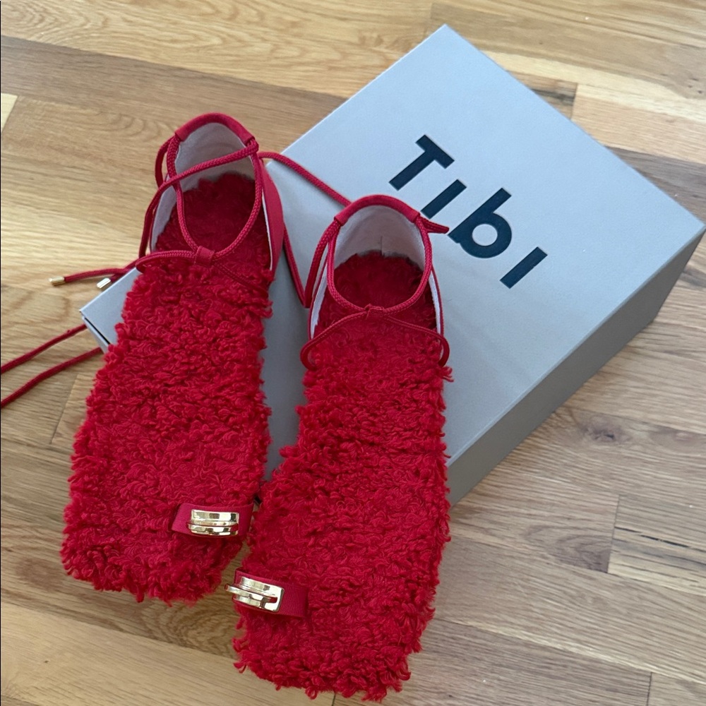 Tibi Red Jack Sandal